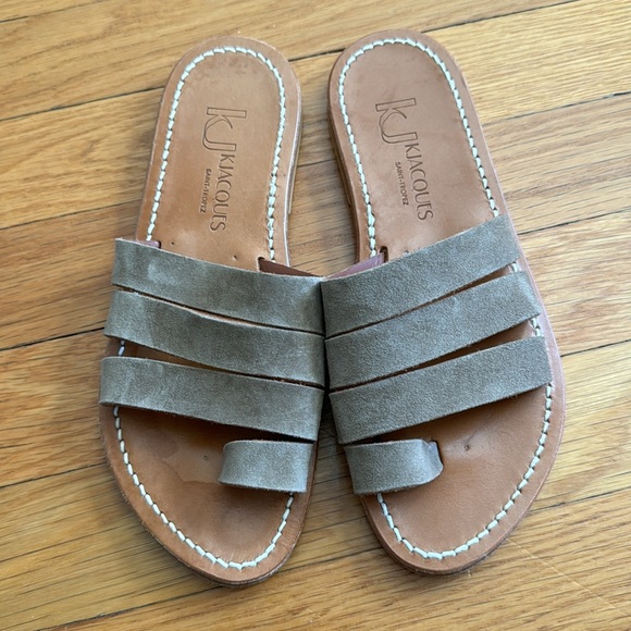 K. JACQUES - GANDALF SANDAL OLIVE SUEDE - Picture 2 of 3